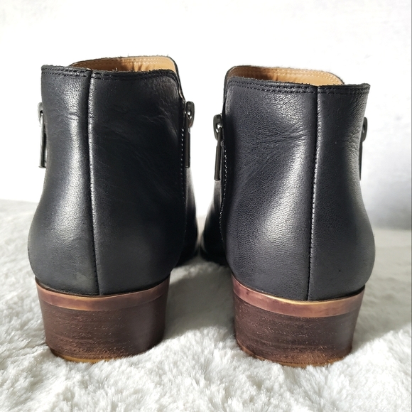 Lucky Brand Black Leather Burklee Ankle Boot / Bootie, Size 8 - Picture 7 of 12